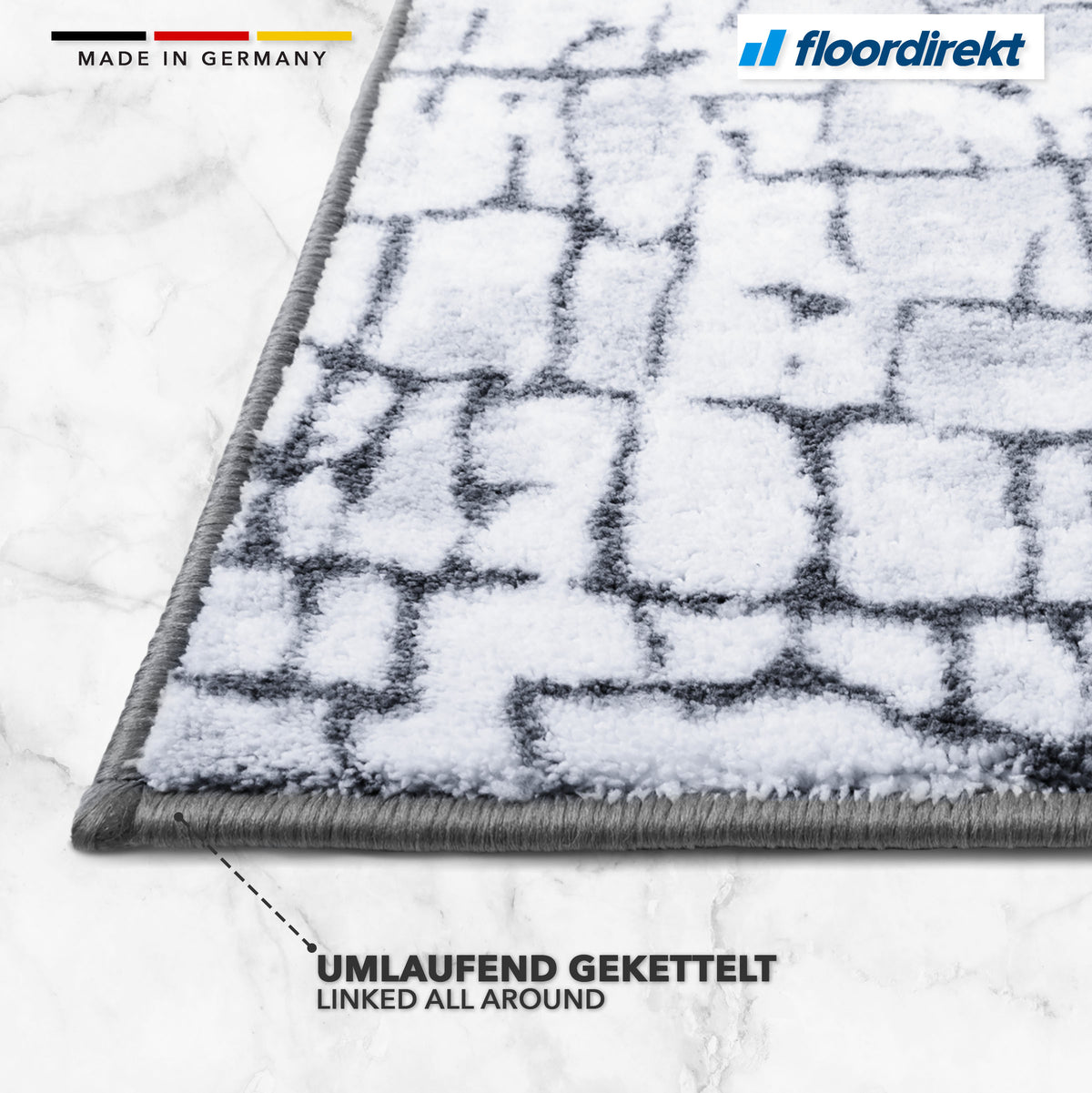 Carpet runner by measure | Aqua | Multi-Runner | Modern Living Rug