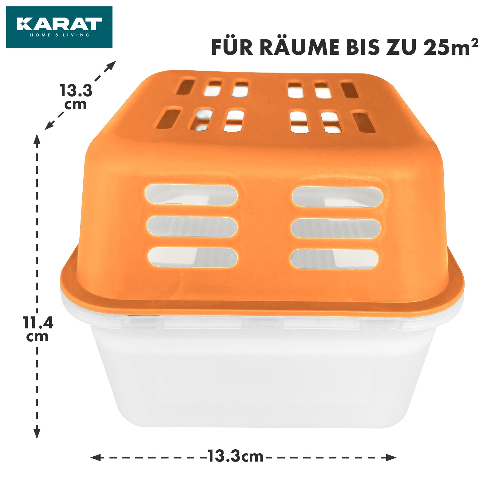 SÆT med 4 affugtere | Rumaffugter i 6 farver og 2 designs | Genopfyldelig og genanvendelig