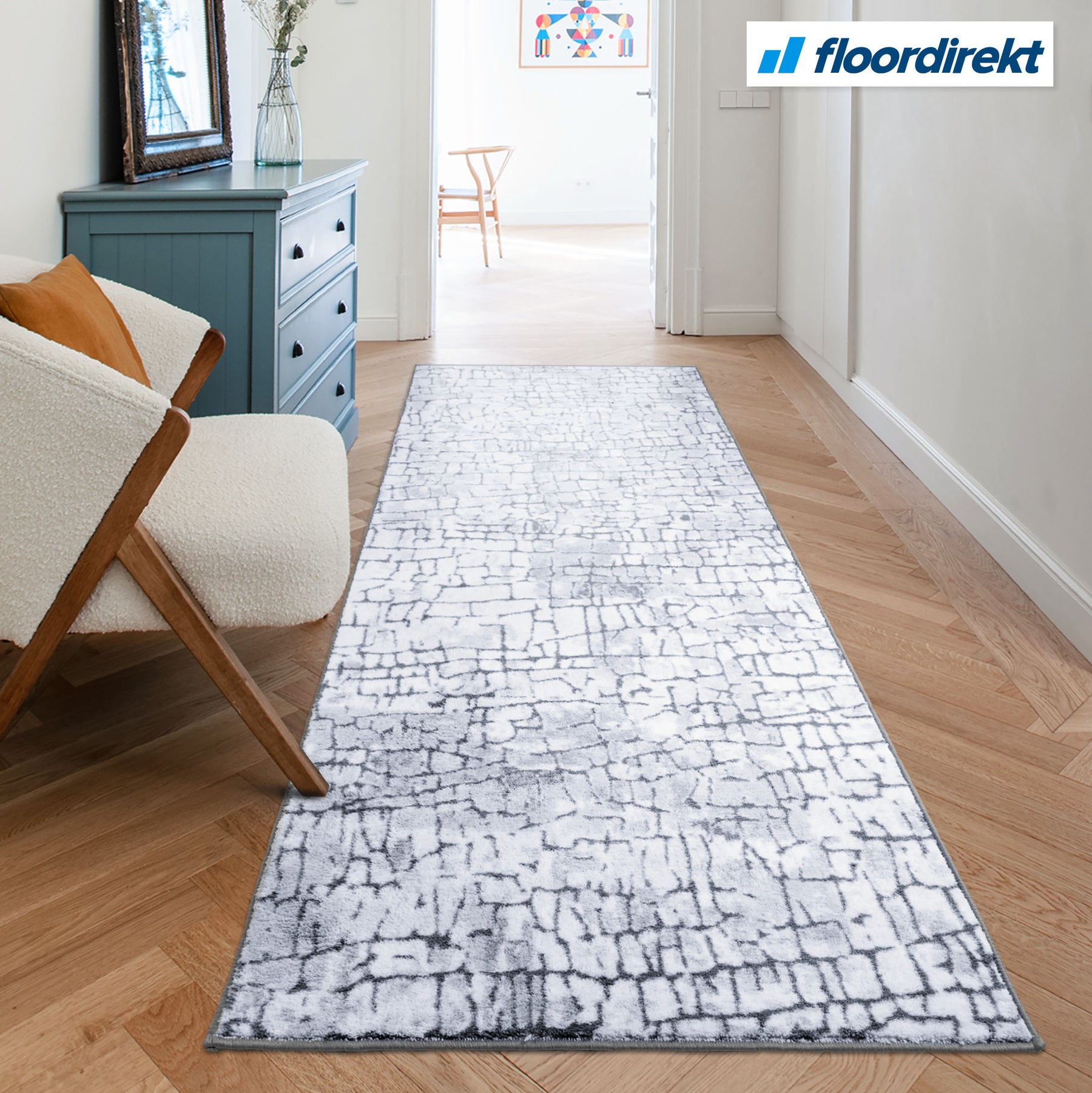 Carpet runner by measure | Aqua | Multi-Runner | Modern Living Rug