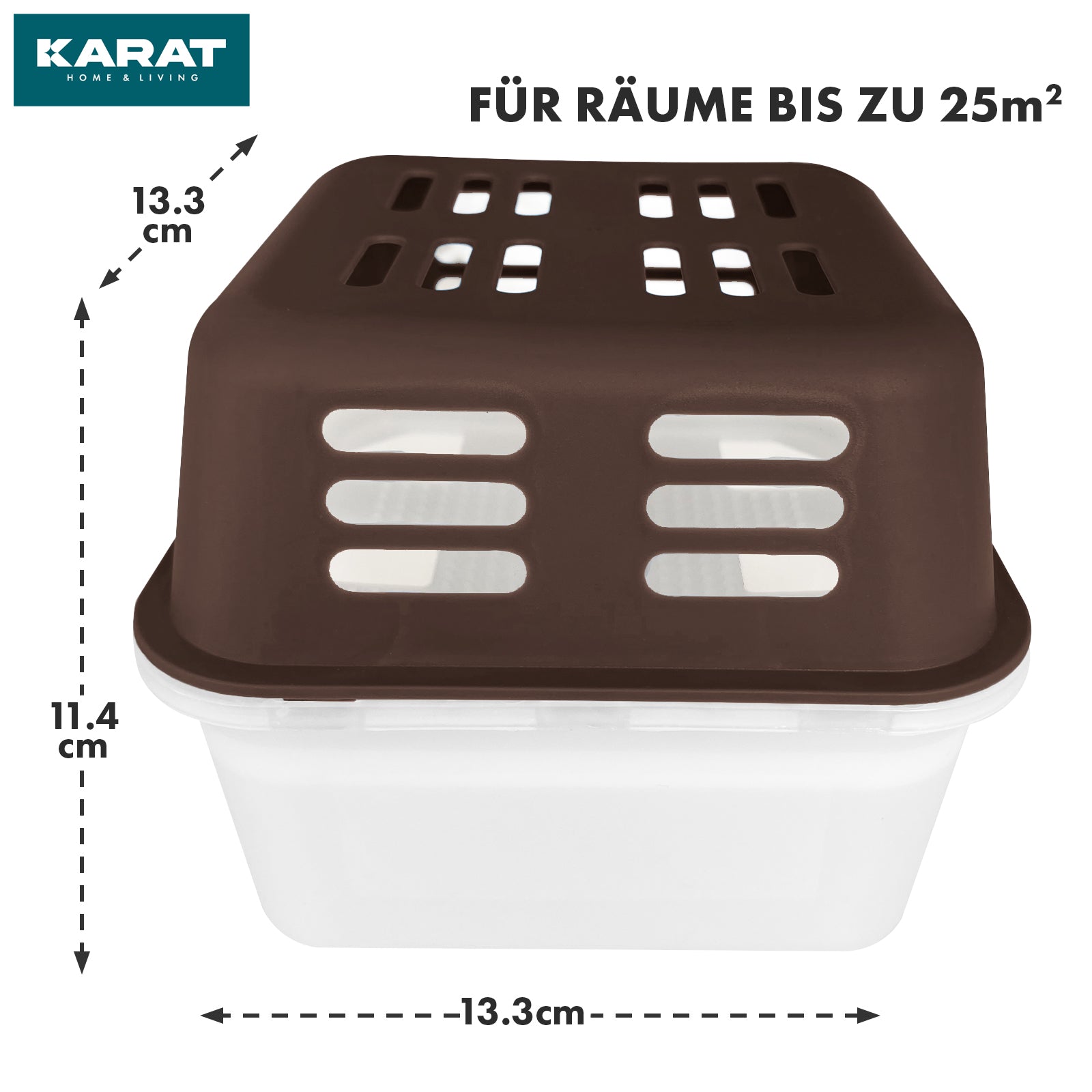 SÆT med 4 affugtere | Rumaffugter i 6 farver og 2 designs | Genopfyldelig og genanvendelig