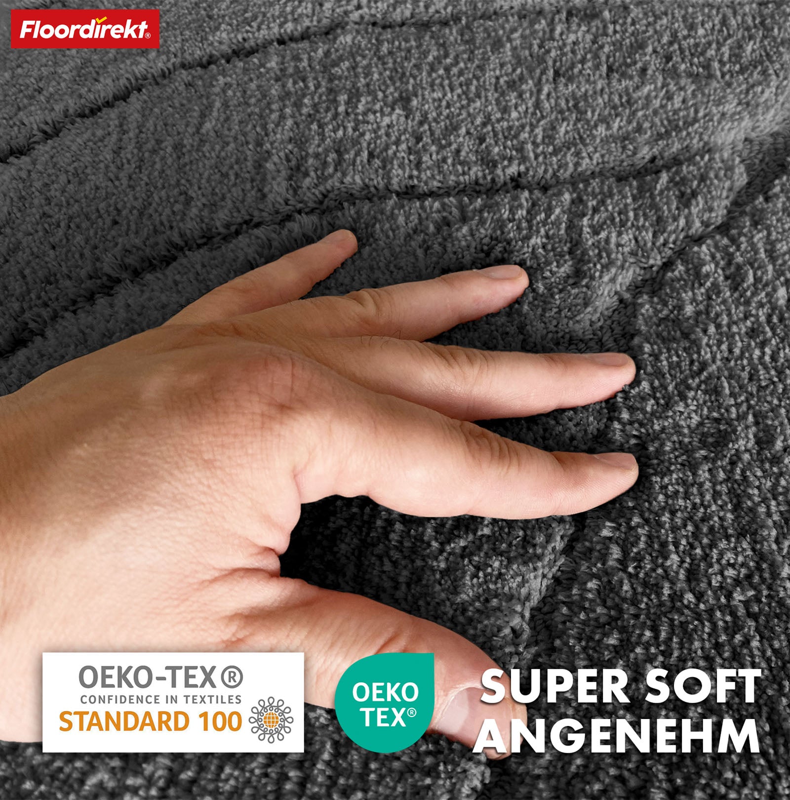 Bademåtte | Maris | Bademåtte i rund form | Blød mikrofiber, skridsikker og velegnet til gulvvarme