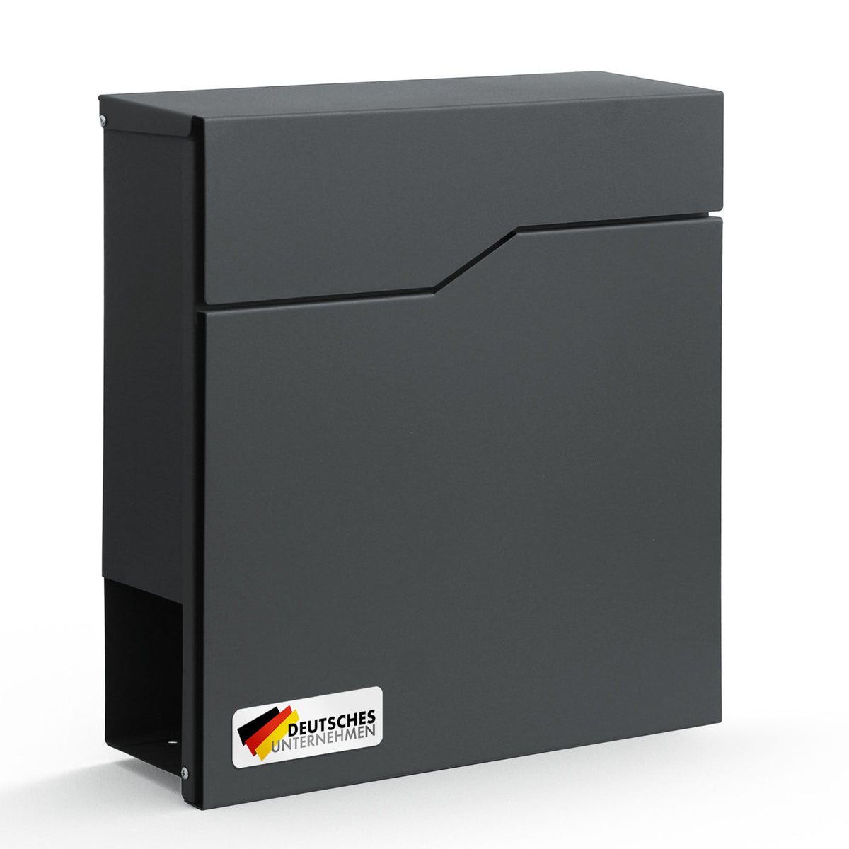 Brevkasse | Jean | Robust brevkasse i stål med avisrum og stor indkastklap