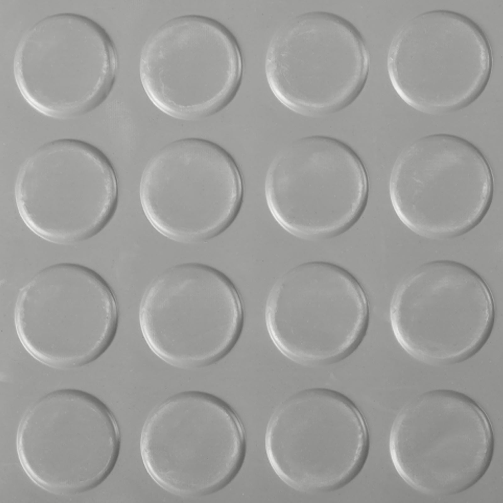 Gummiløber | Grå | Gummimåtte med flade knopper | Tykkelse: 3 mm