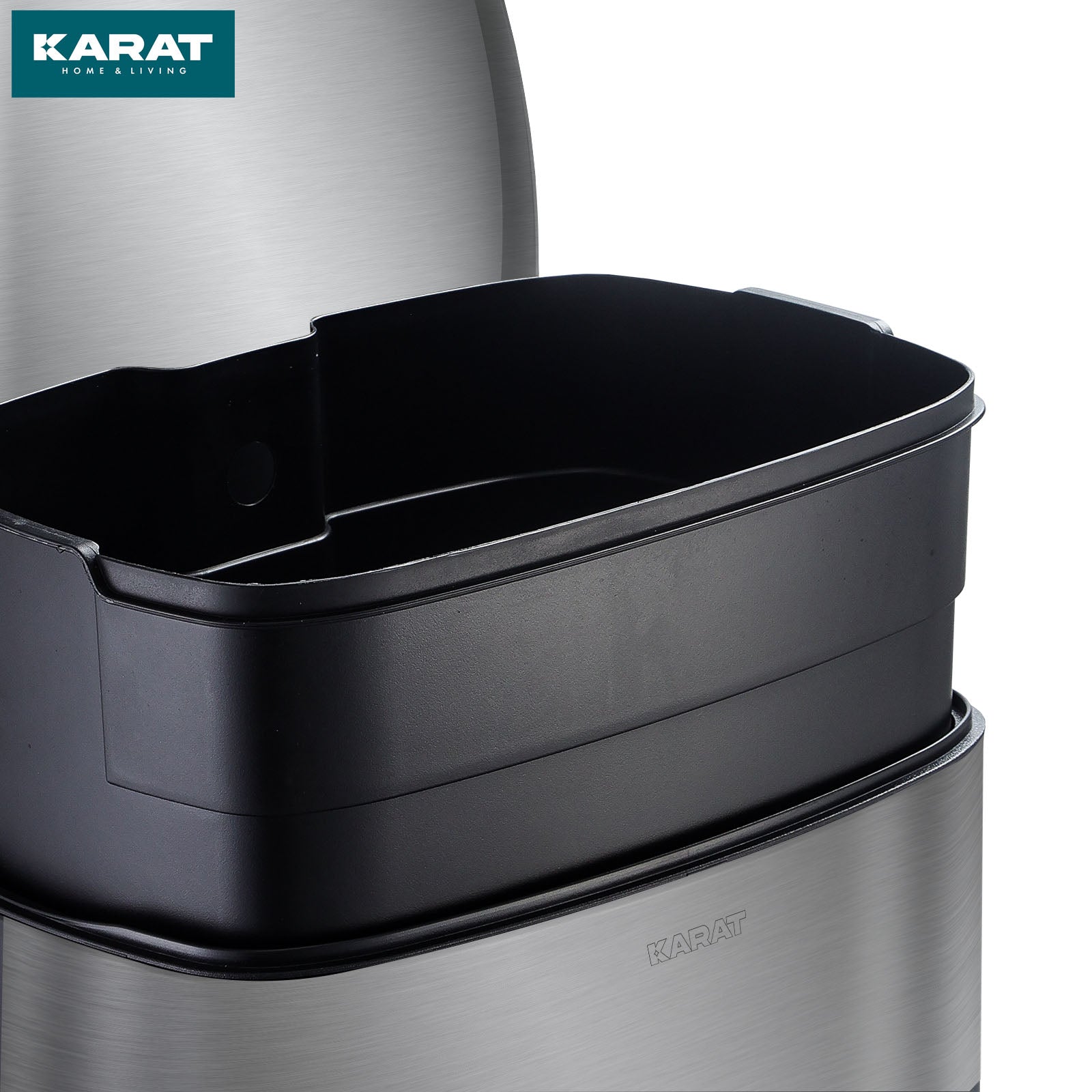 Affaldsspand | Dustin | Rustfrit stål | Med automatisk lukning | 30 - 50 liter