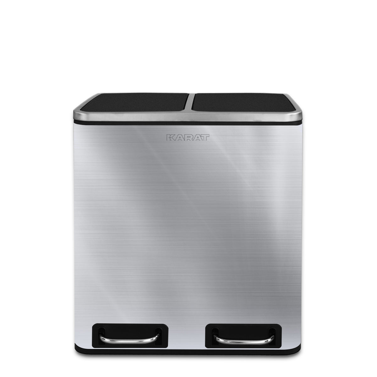 Waste bin | Felix | Stainless steel | Separation system | With closing damper