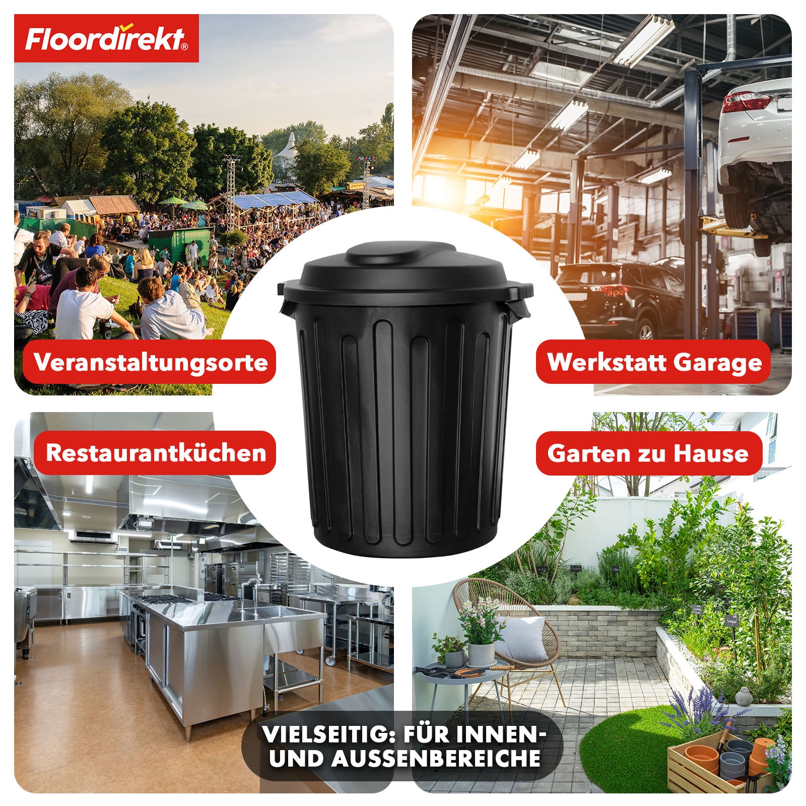Affaldsspand | Robin | 60L affaldsspand med låg | Lugttæt, hygiejnisk og nem at rengøre