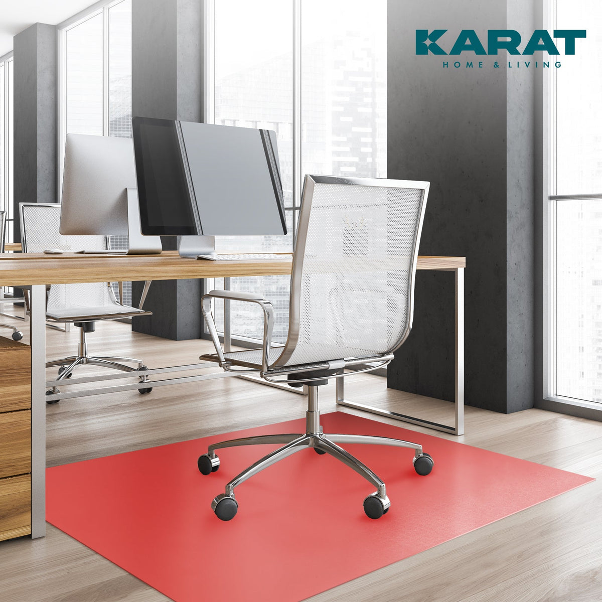 ✂ Gulvbeskyttelsesmåtte til hårde gulve | Neo | Fås i mange farver | Specialtilskæring