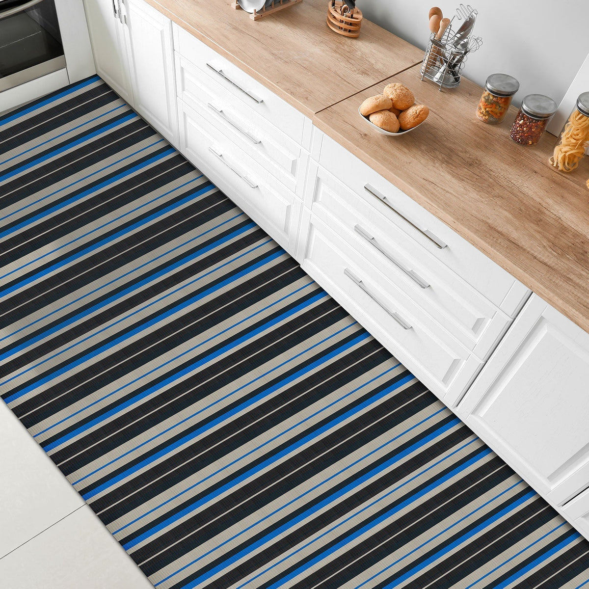 ✂ Køkkentæppe Ravenna | Vinyl gangløber | Skridsikker | Let at pleje | Tilpasset størrelse