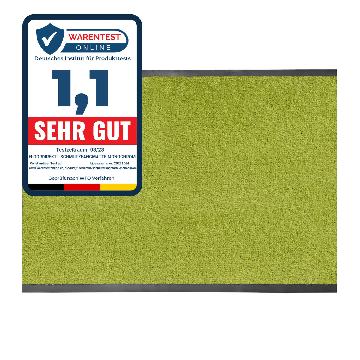 ✂ Dirt Trapper Entrégulvmåtte | Monokrom | Strålende farver | Til indendørs og udendørs brug