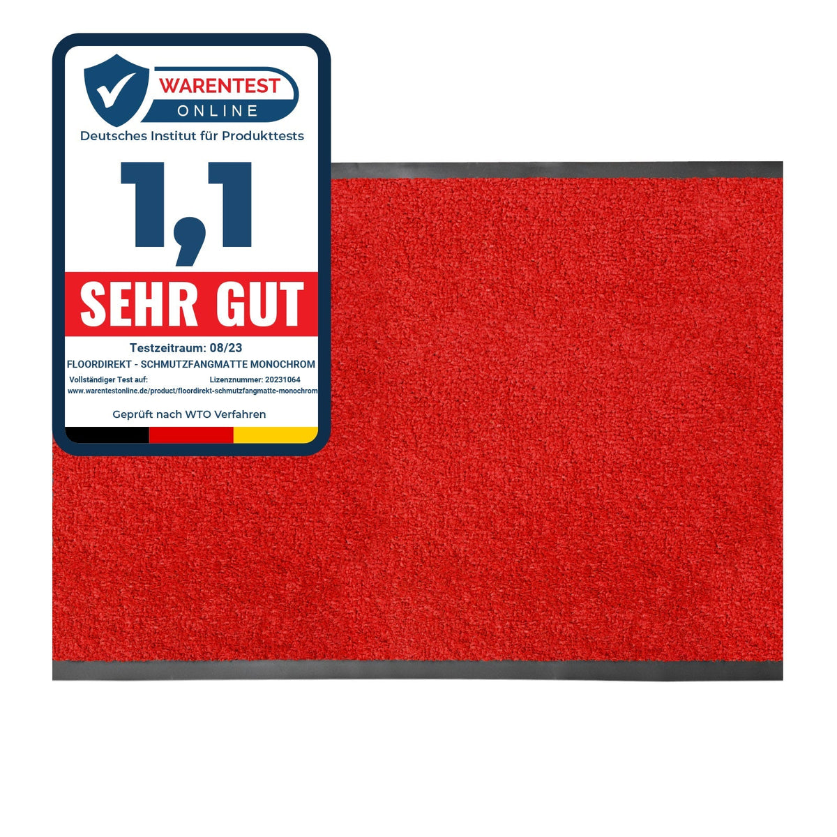 ✂ Dirt Trapper Entrégulvmåtte | Monokrom | Strålende farver | Til indendørs og udendørs brug