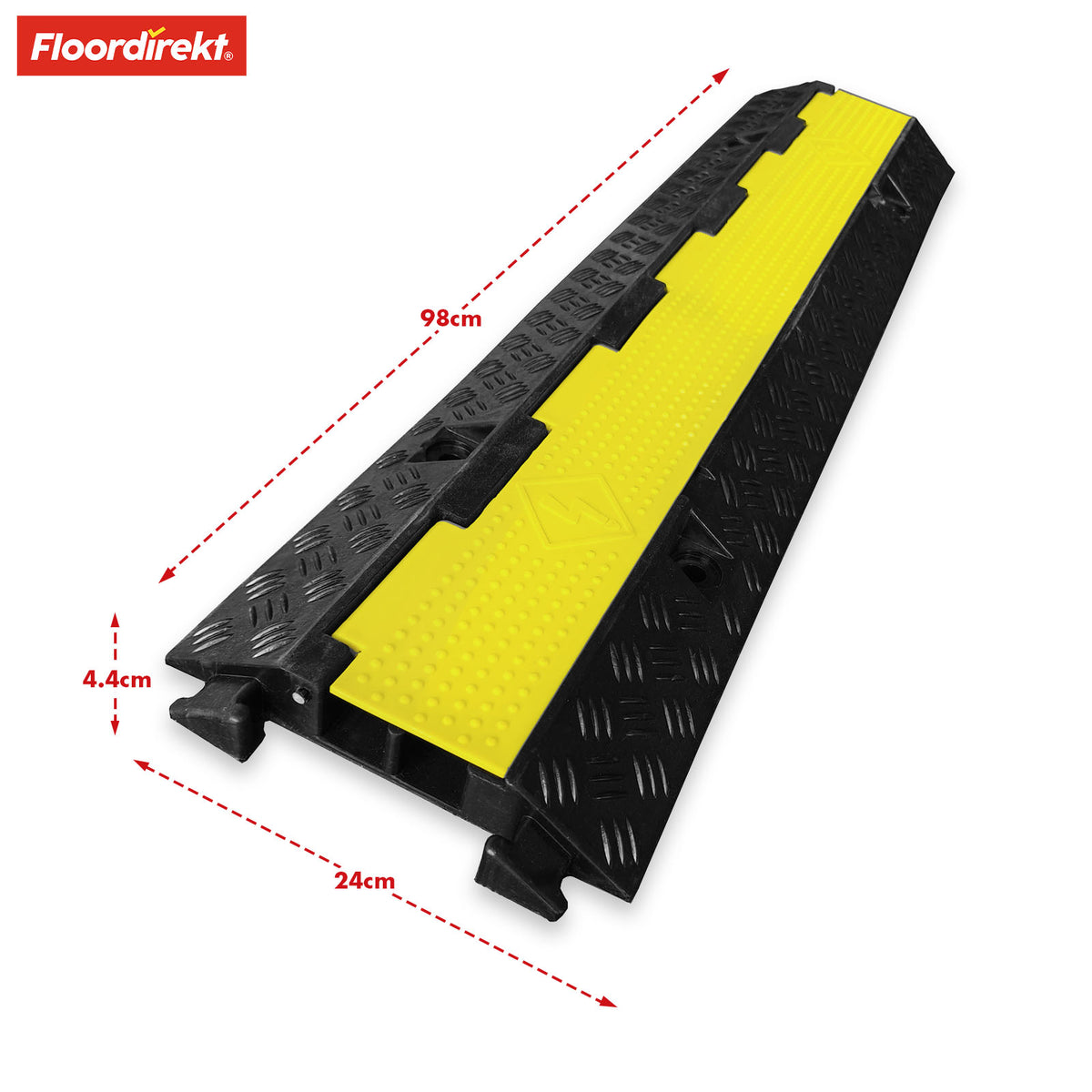 Kabelbro | Peak | Robust gummibro med 2 kabelkanaler og mulighed for forlængelse for sikker beskyttelse