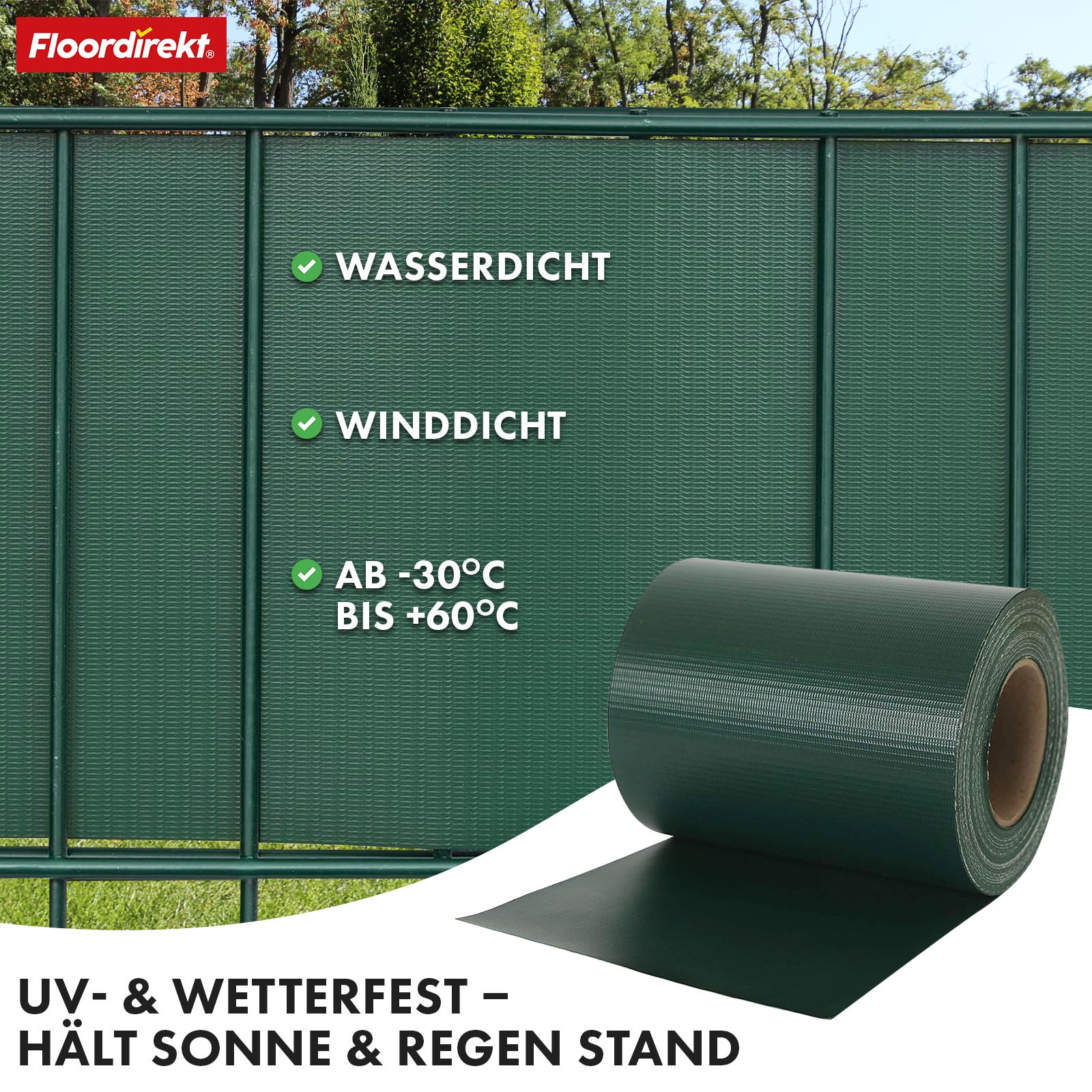 PVC Privacy Strips | Til nethegn | Privacy Screen Rolls i forskellige designs