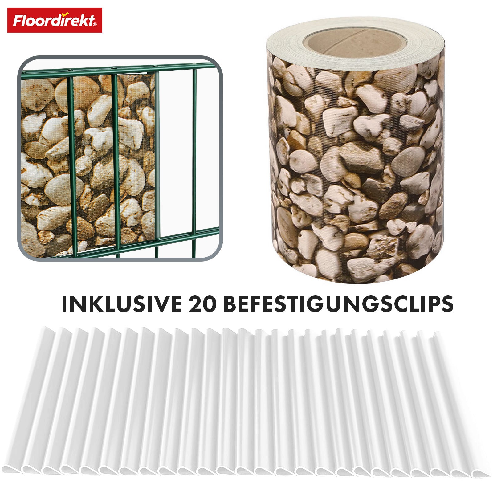 PVC Privacy Strips | Til nethegn | Privacy Screen Rolls i forskellige designs