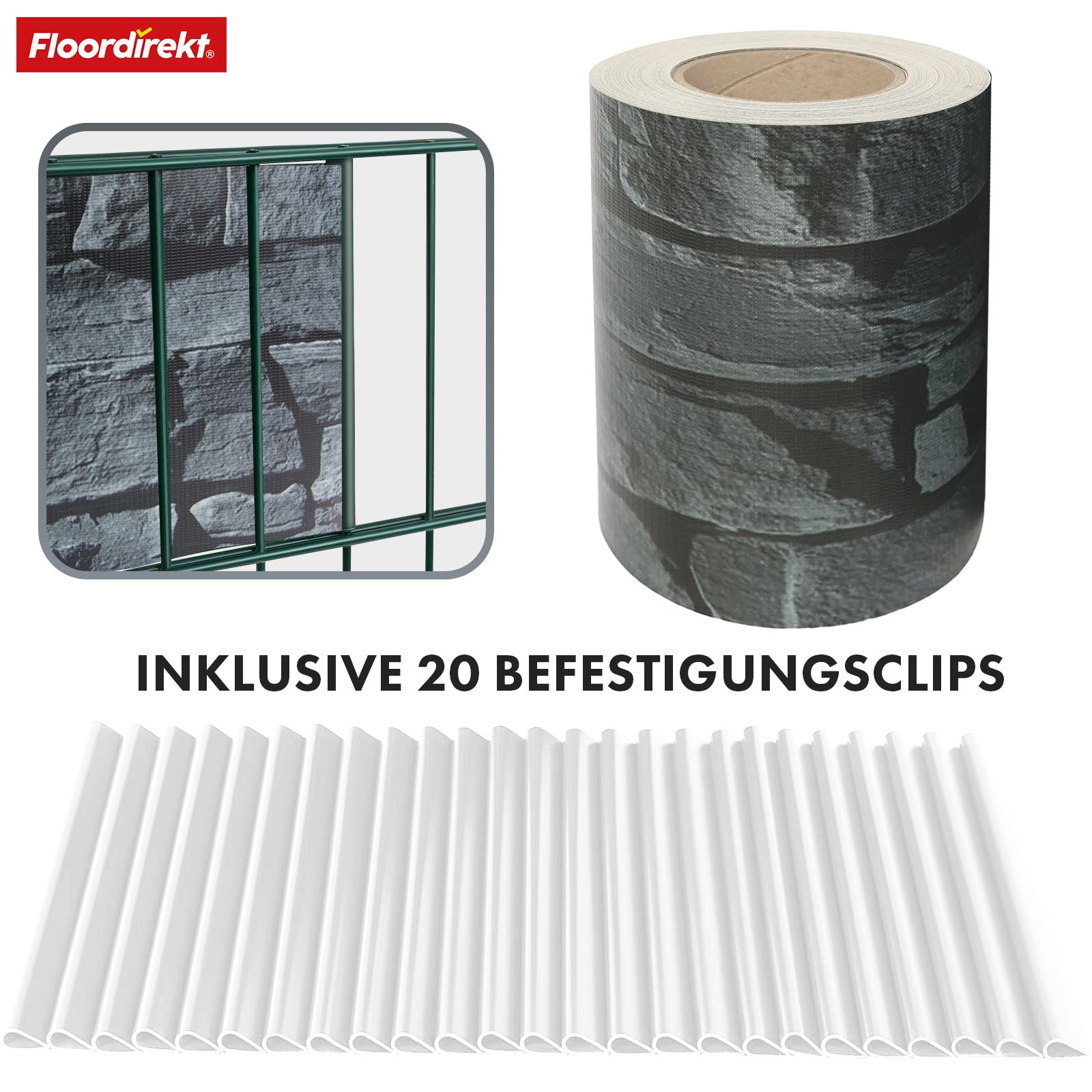 PVC Privacy Strips | Til nethegn | Privacy Screen Rolls i forskellige designs