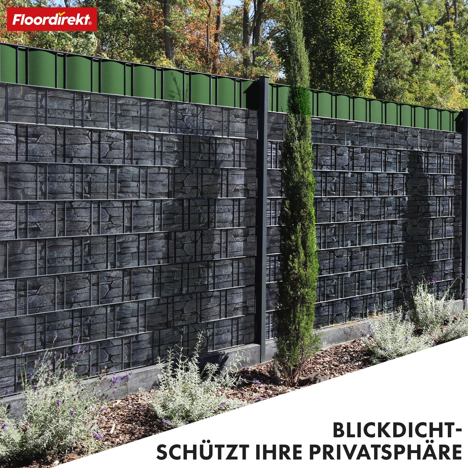 PVC Privacy Strips | Til nethegn | Privacy Screen Rolls i forskellige designs