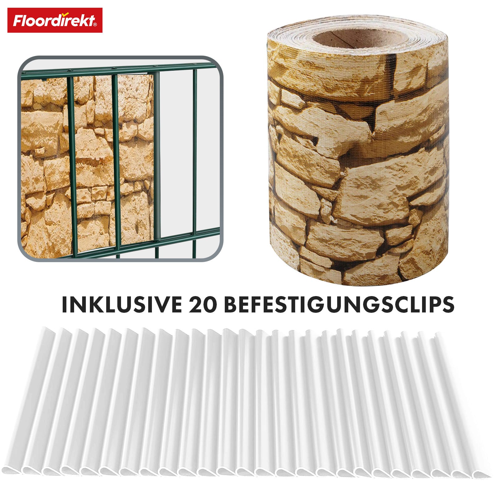 PVC Privacy Strips | Til nethegn | Privacy Screen Rolls i forskellige designs