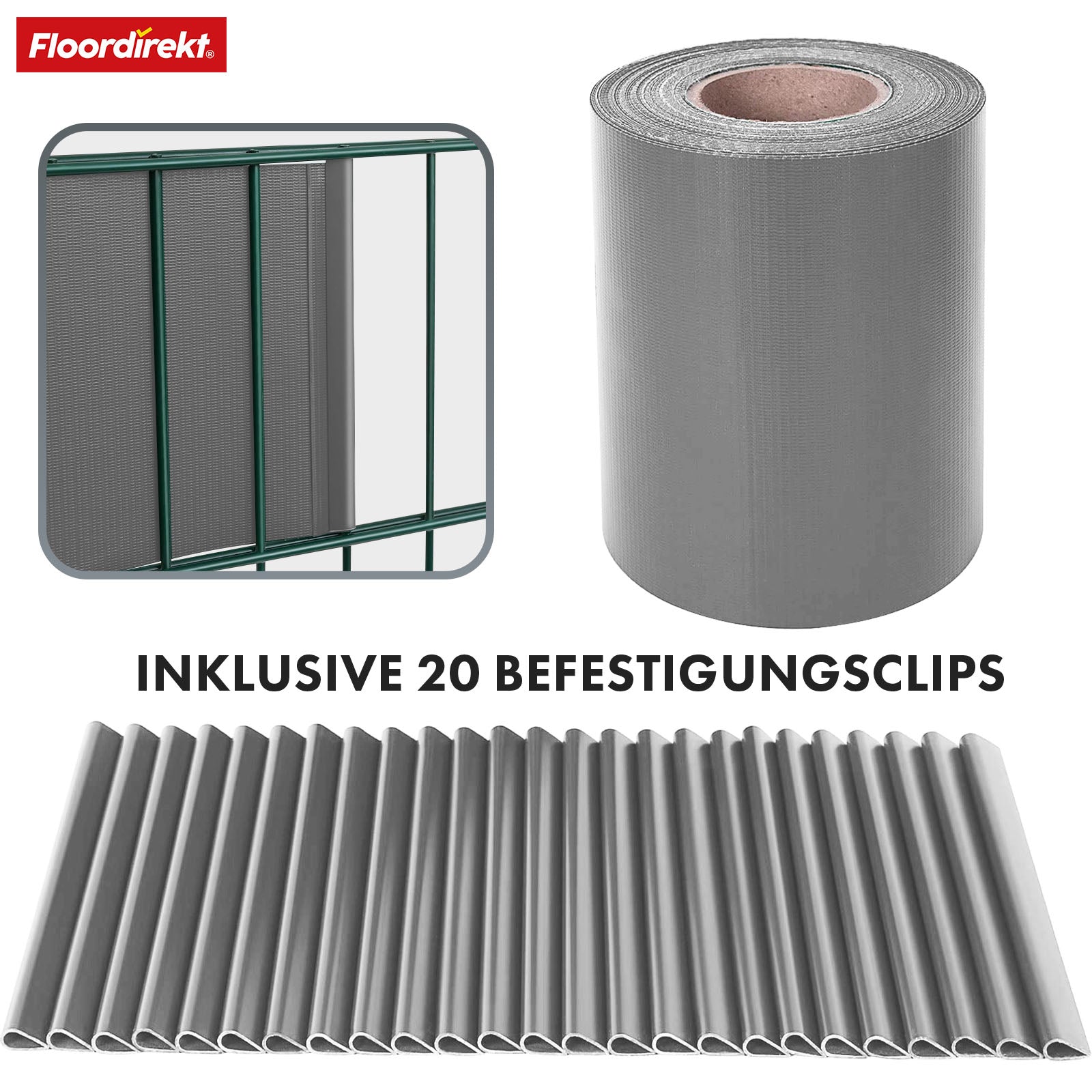 PVC Privacy Strips | Til nethegn | Privacy Screen Rolls i forskellige designs
