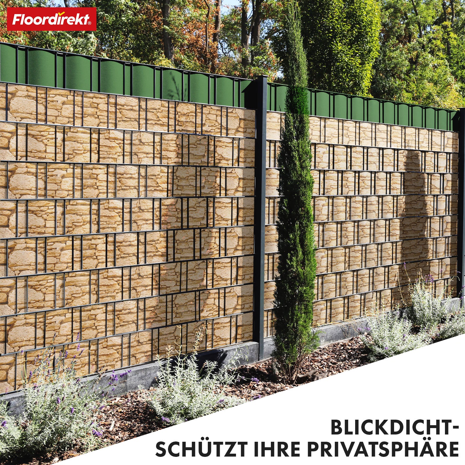 PVC Privacy Strips | Til nethegn | Privacy Screen Rolls i forskellige designs