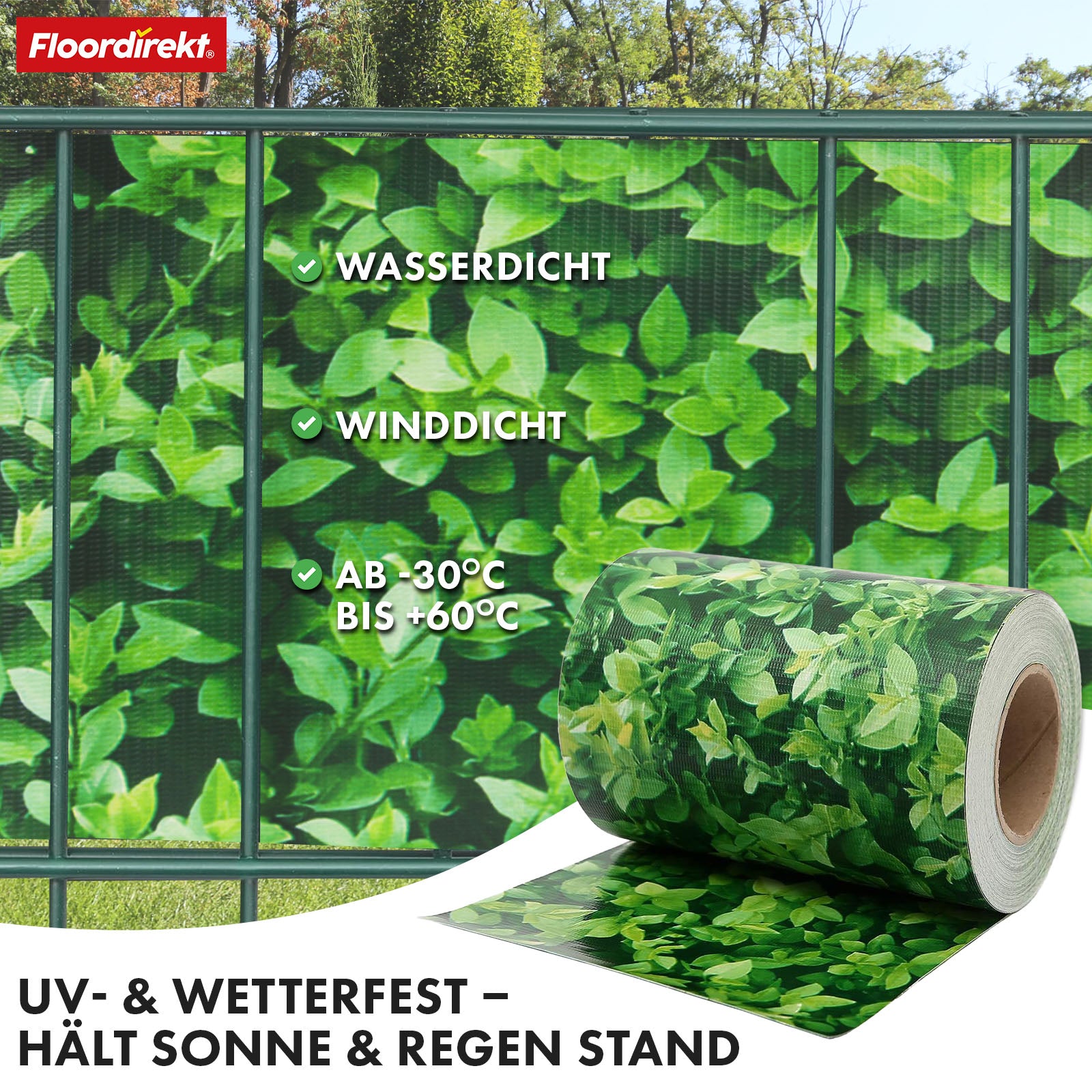 PVC Privacy Strips | Til nethegn | Privacy Screen Rolls i forskellige designs