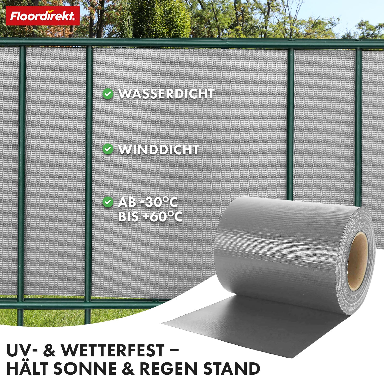 PVC Privacy Strips | Til nethegn | Privacy Screen Rolls i forskellige designs