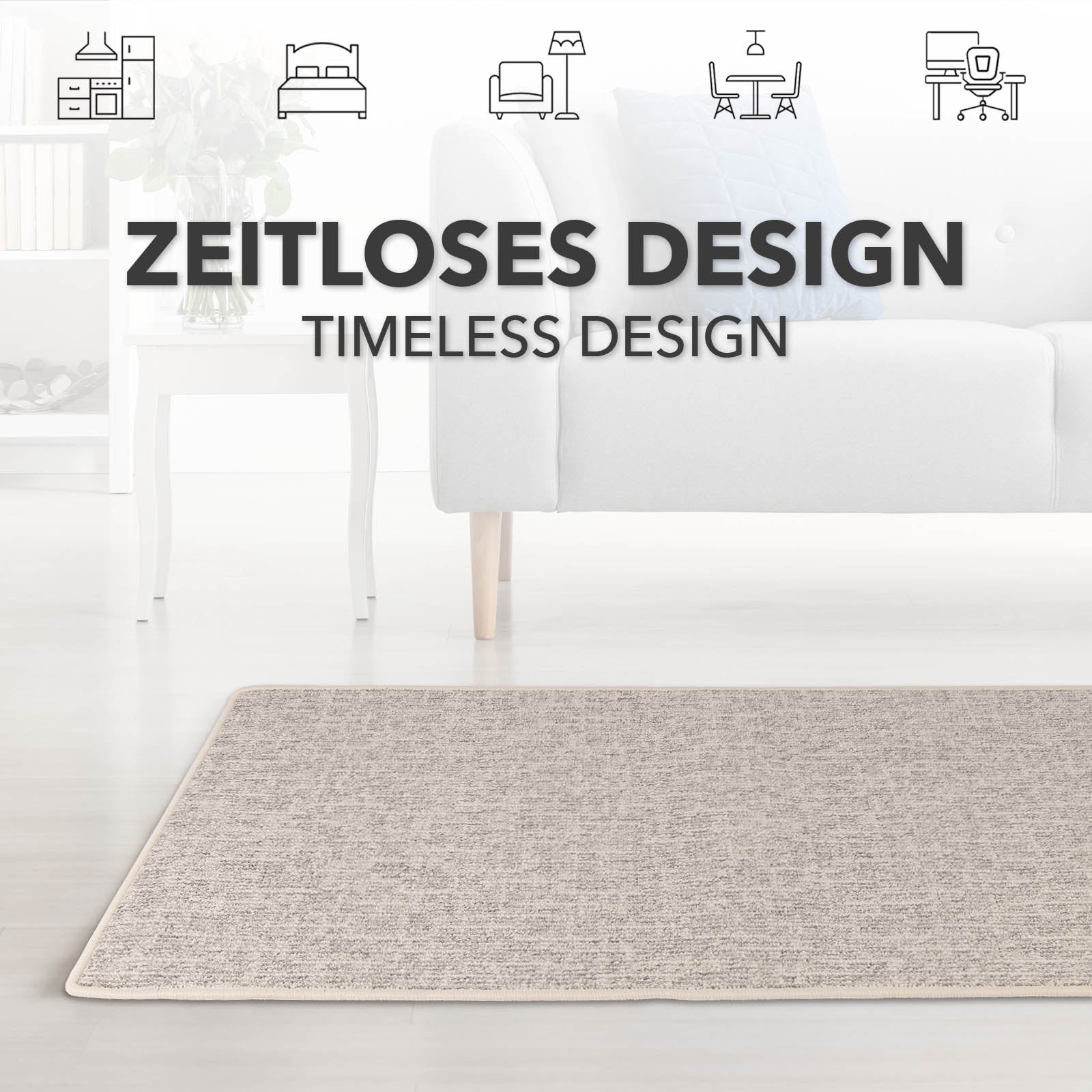 Custom Carpet Treadmill | Alto | Loop Arrows | For all living spaces