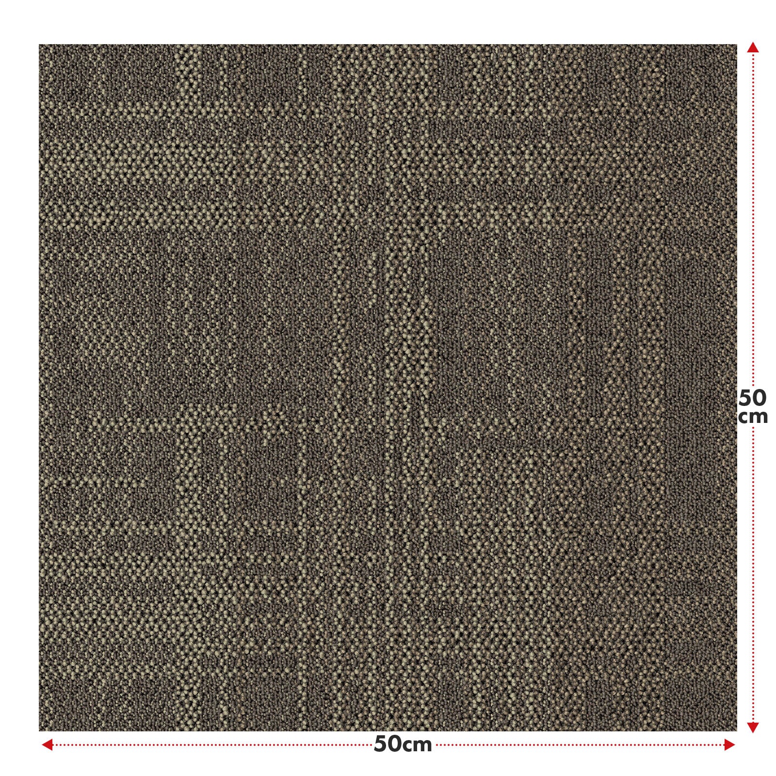 Tæppefliser | Luzern | 50x50 cm | Komfortable, lydabsorberende og velegnede til gulvvarme | Fås i 4 farver