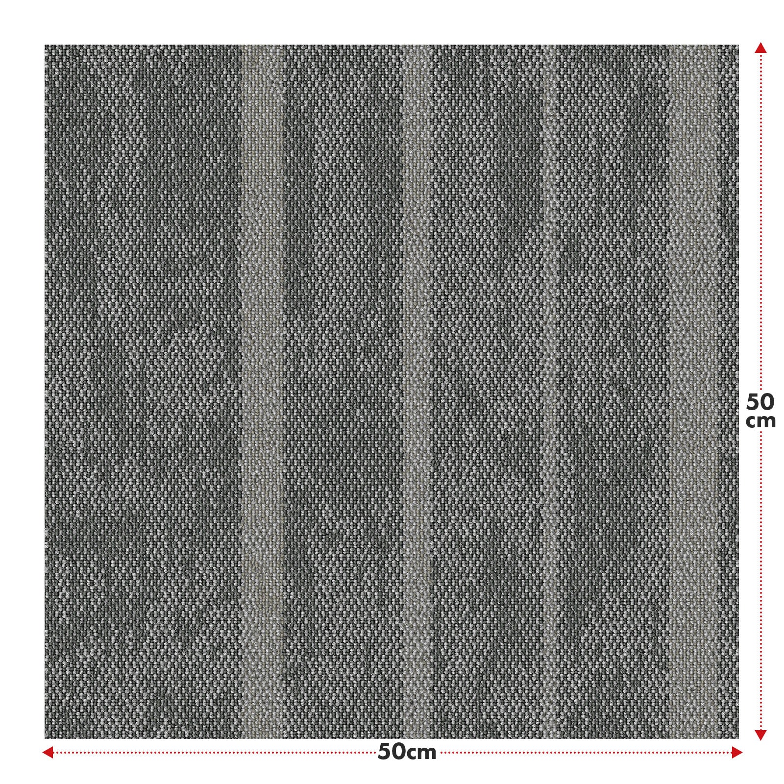 Tæppefliser | Zürich | 50 x 50 cm | Ideel til kontorer og stuer | Designfliser i høj kvalitet i 4 farver