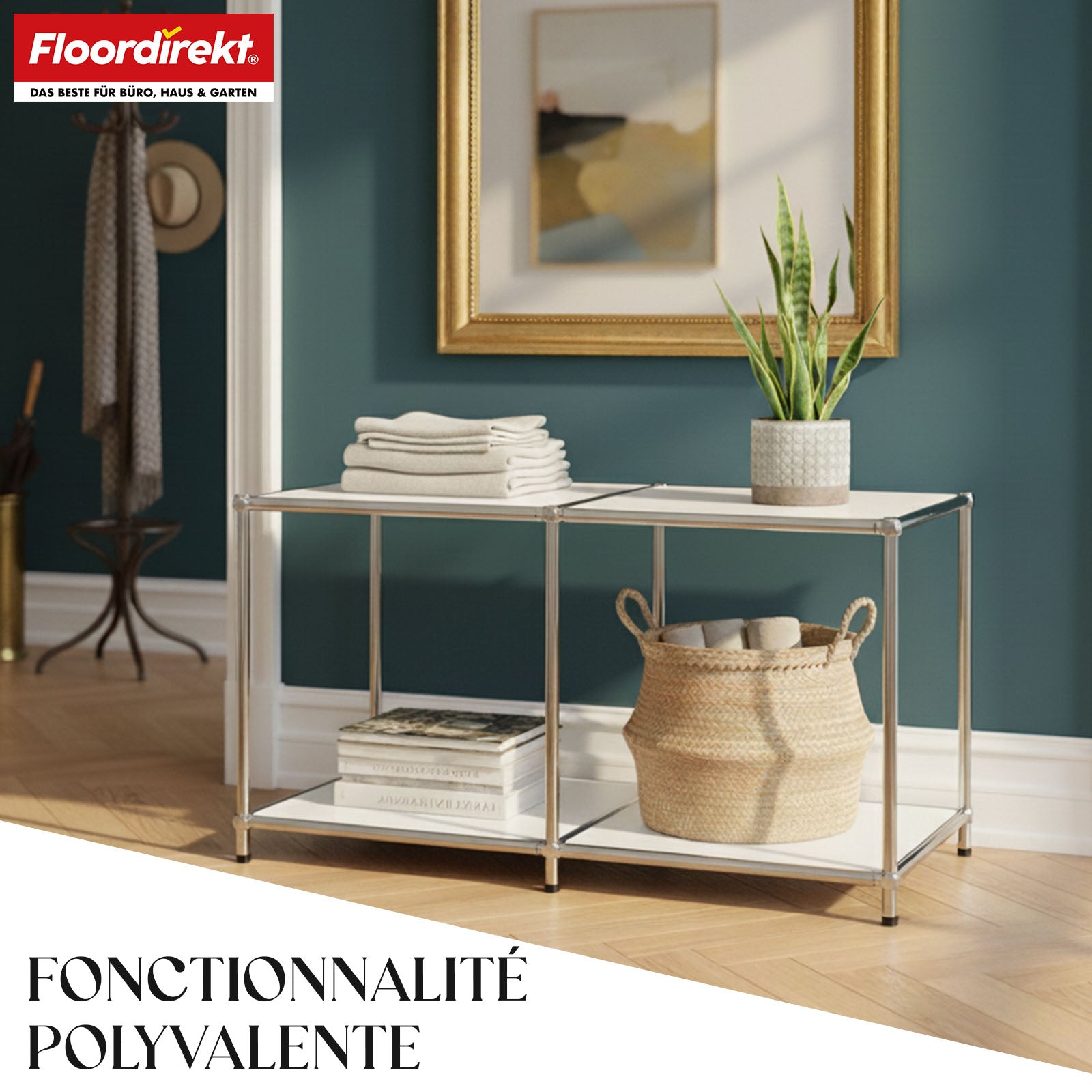 Metallreol | Concept Epure MK-016 | Skænk og opbevaringsreol med åbne hylder | Fås i flere farver