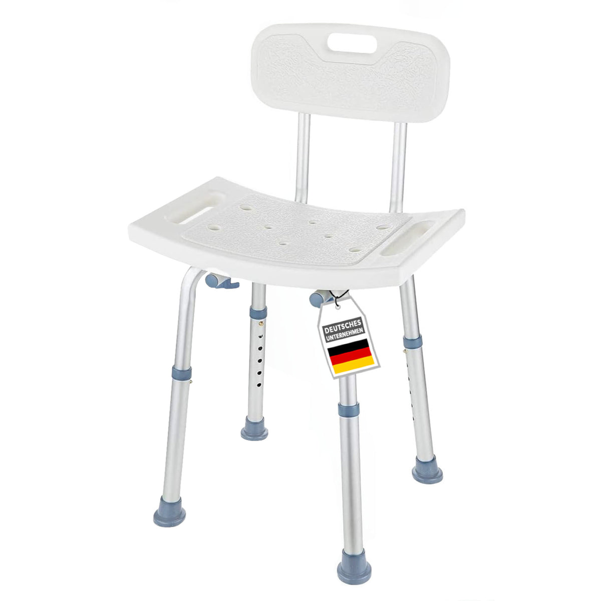 Badebrusestol | Jonah | Højdejusterbar badestol med ryglæn op til 150 kg