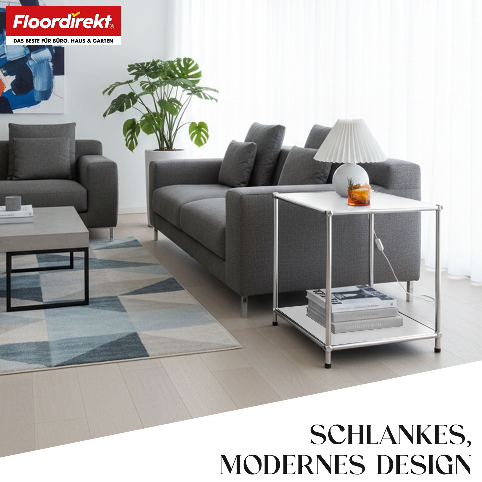 Metallreol | Concept Epure MK-012 | Åben side- og opbevaringsreol med 2 hylder | Fås i flere farver