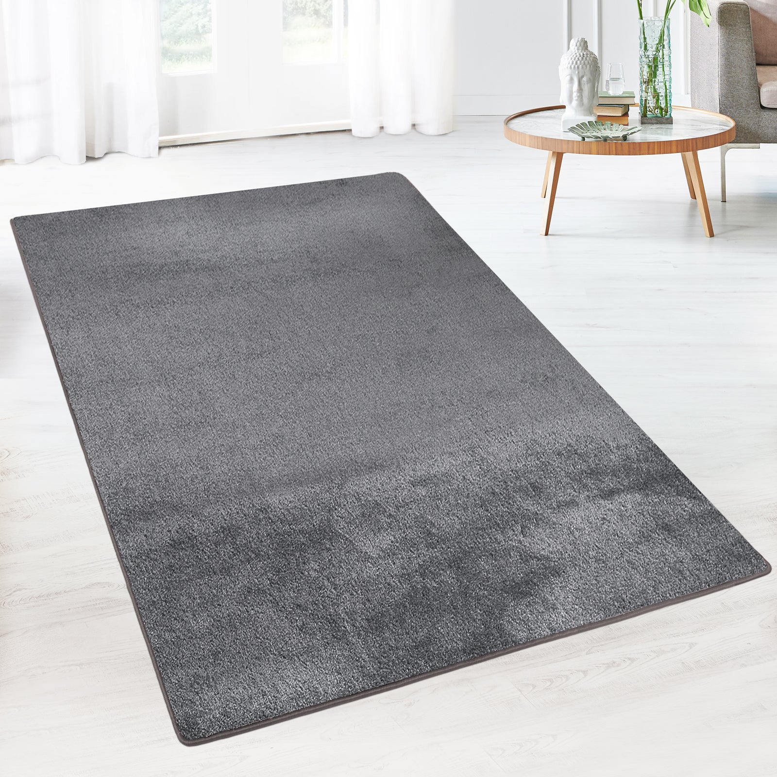 Velour tæppe løber tæppe | Sundae | Fluffy Area Rug | Brugerdefineret størrelse