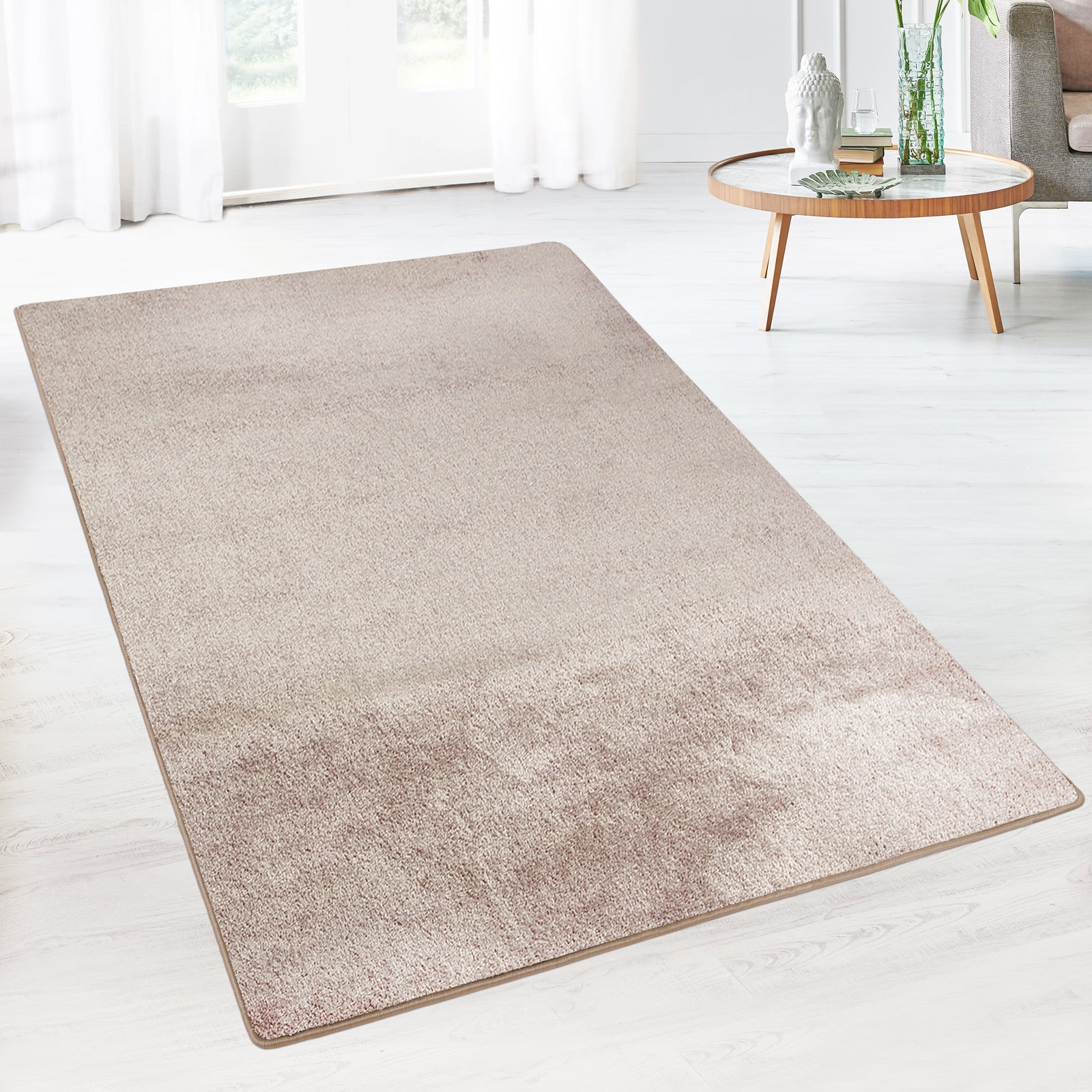 Velour tæppe løber tæppe | Sundae | Fluffy Area Rug | Brugerdefineret størrelse