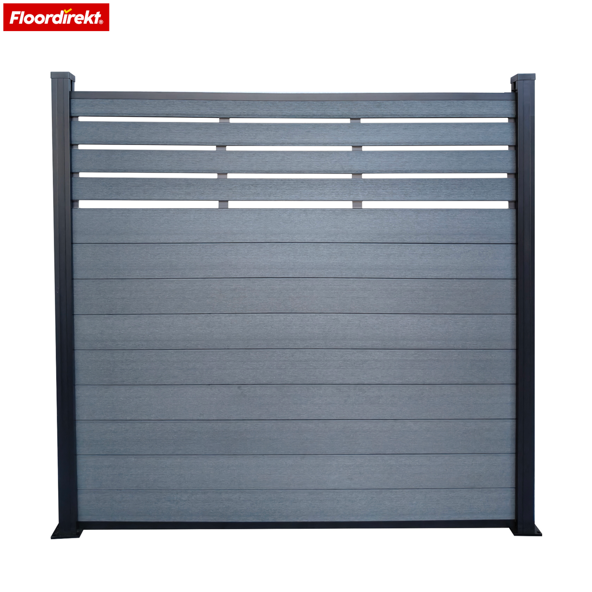 WPC Hegn | Elba | 180x180 cm Antracit | Vejrbestandigt, UV-stabilt & vedligeholdelsesfrit med aluminiumsstolper