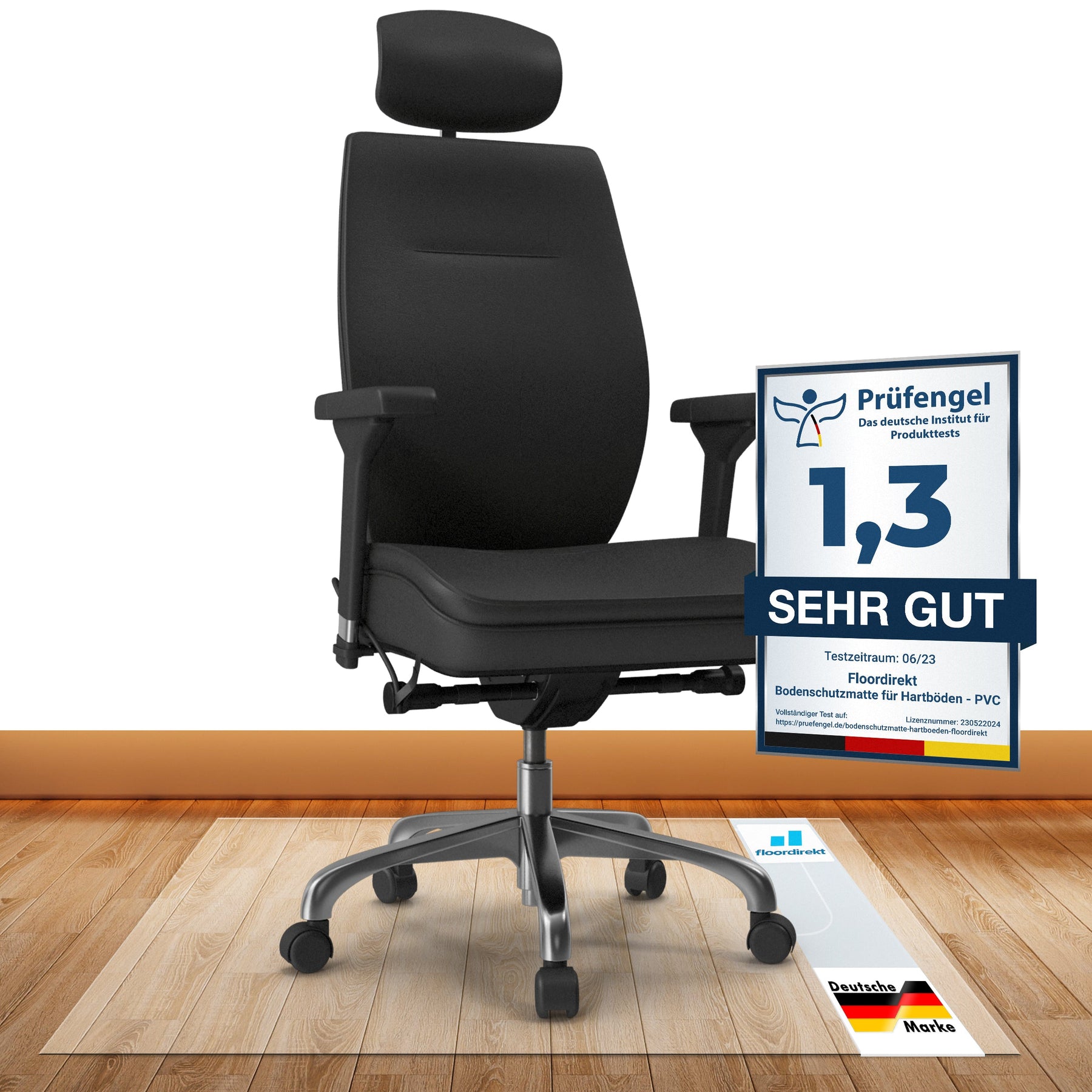 ✂ Stoleunderlag til hårde gulve | NEO Plus | Transparent