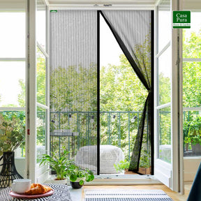 The fly net for the balcony, terrace doors and the home | Insect net | Self-adhesive mounting | In 2 designs