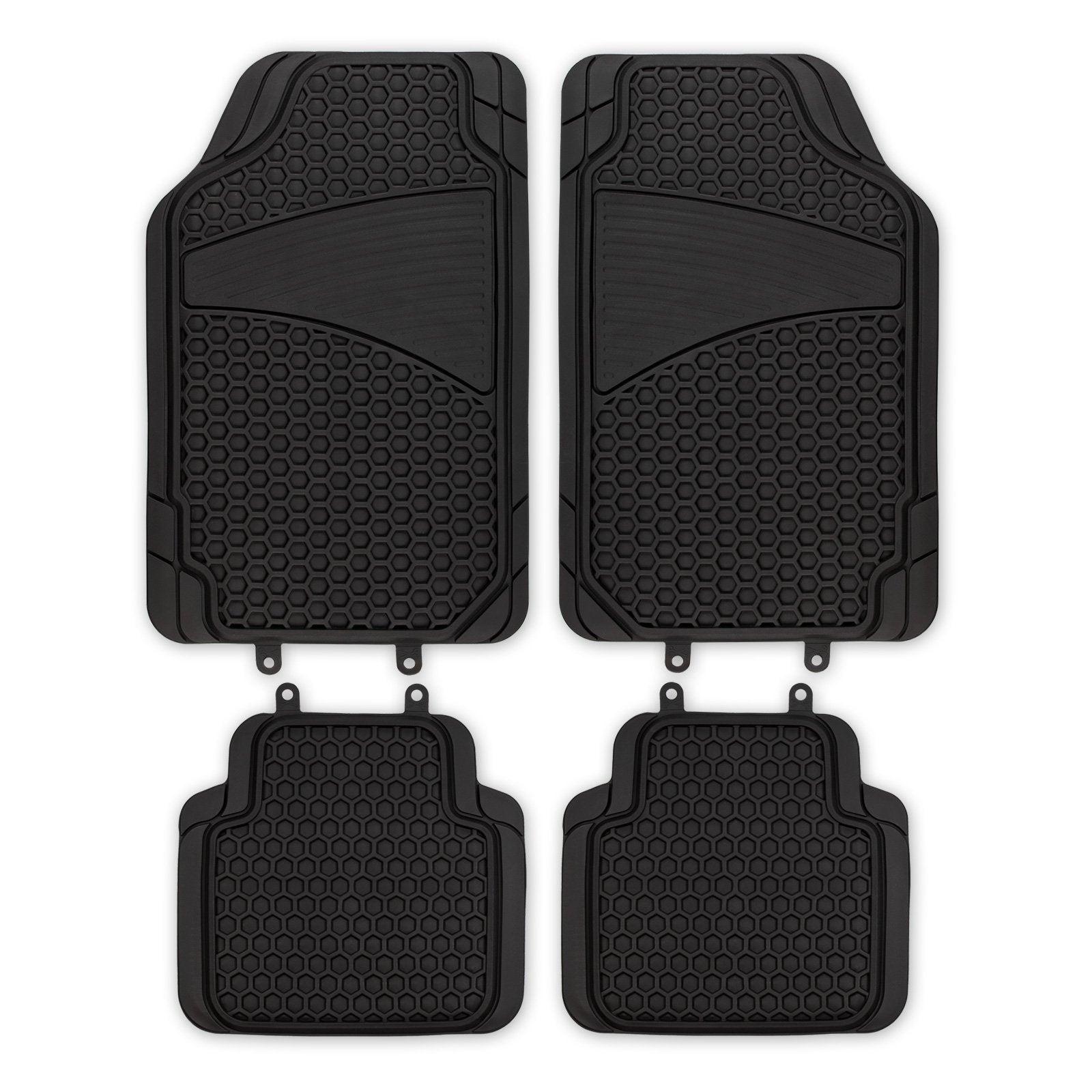 Universal car mats | Baja | PVC | 4 parts | Black