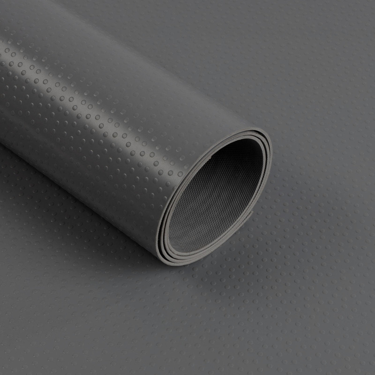 PVC-gulvbelægning | Dots | Mørkegrå | Skridsikker, slidstærk og nem at vedligeholde | Tykkelse: 2 mm