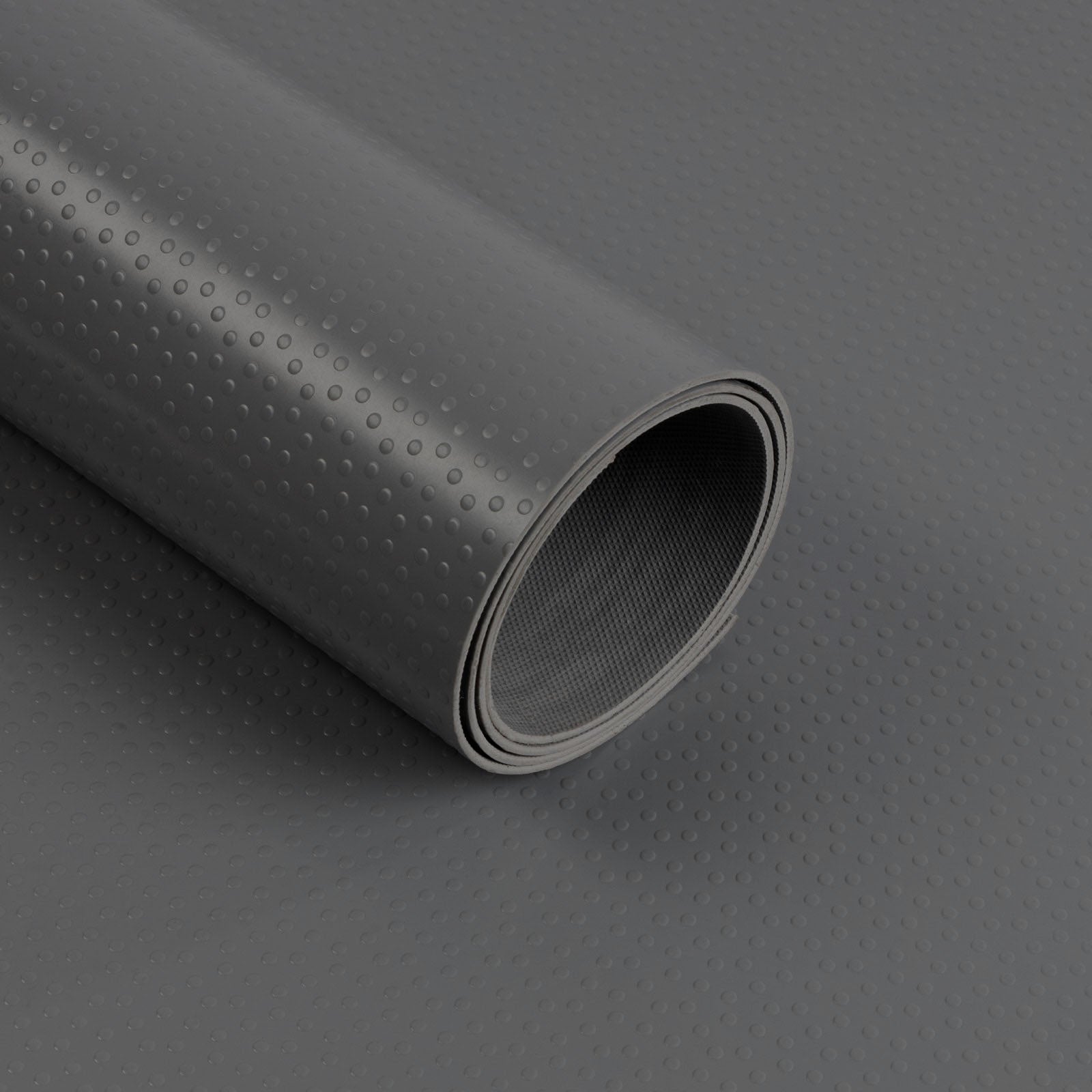 PVC-gulvbelægning | Dots | Mørkegrå | Skridsikker, slidstærk og nem at vedligeholde | Tykkelse: 2 mm