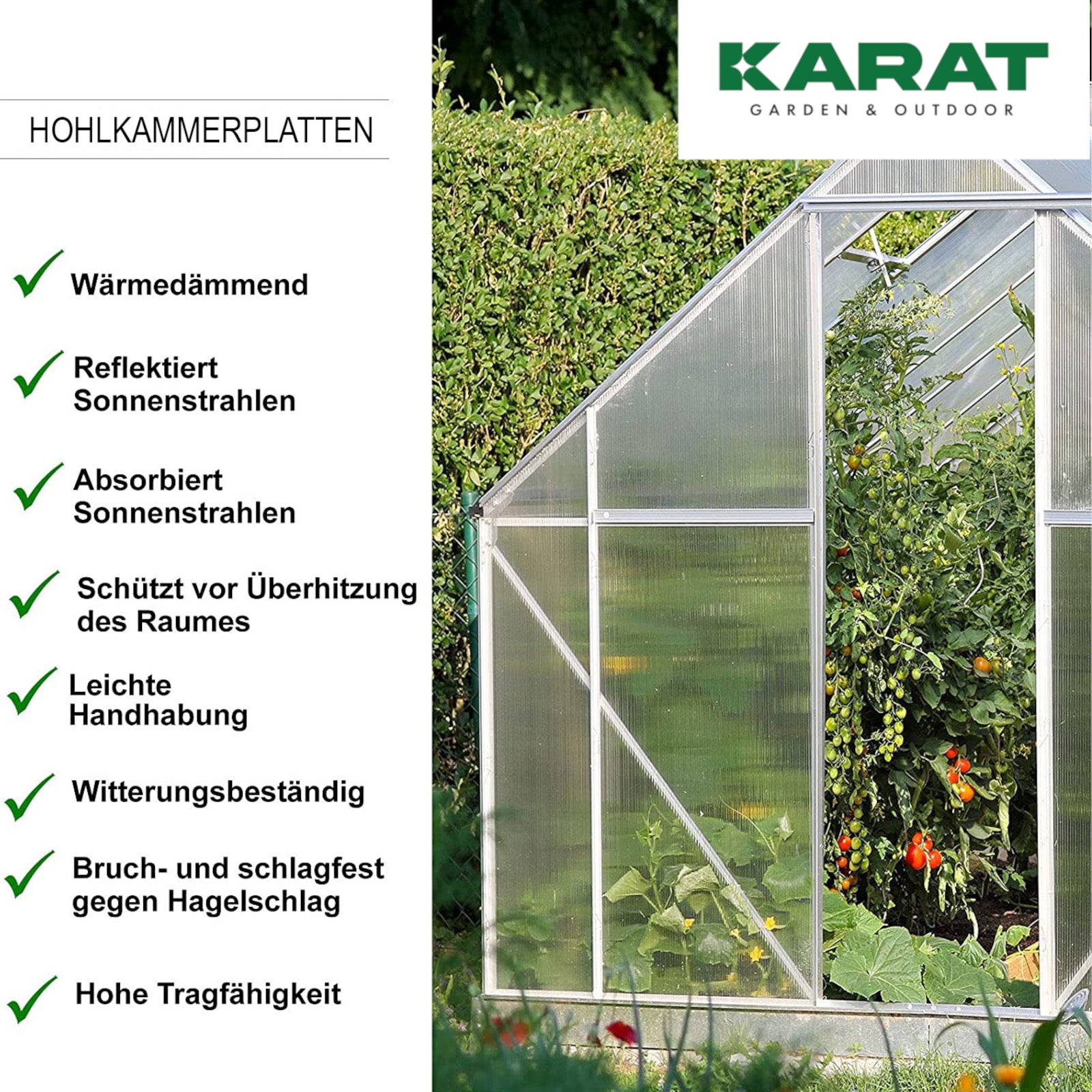 Dobbeltlagen-sæt | Sera | 14-delt sæt med dobbeltlagener og forbindelsesstykker | polycarbonat | tykkelse 4 mm | 60,5 x 121 cm