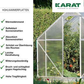 Dobbeltlagen-sæt | Sera | 14-delt sæt med dobbeltlagener og forbindelsesstykker | polycarbonat | tykkelse 4 mm | 60,5 x 121 cm