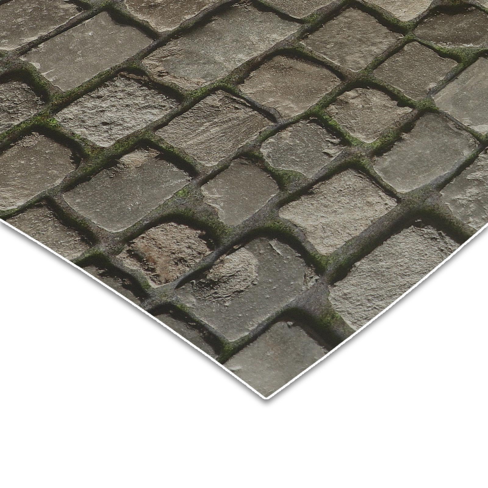 ✂ 3D CV polstret vinylgulv | brosten | ekstra ridsefast PVC-gulv