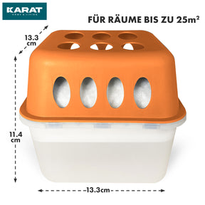 SÆT med 4 affugtere | Rumaffugter i 6 farver og 2 designs | Genopfyldelig og genanvendelig