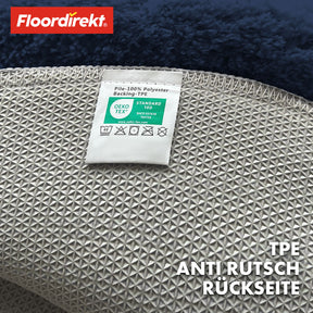 Bademåtte | Sky | Rundt bademåtte | Tæt, fluffy komfort til dit hjem