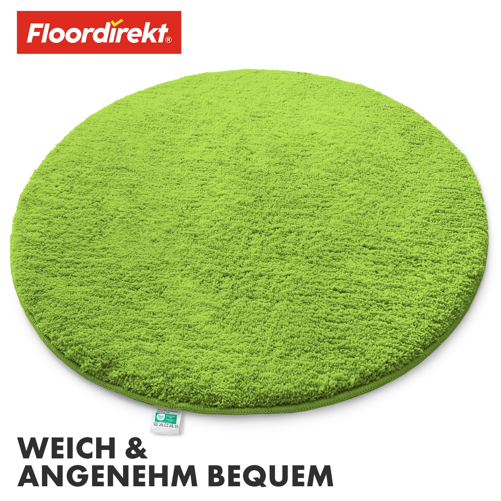 Bademåtte | Sky | Rundt bademåtte | Tæt, fluffy komfort til dit hjem