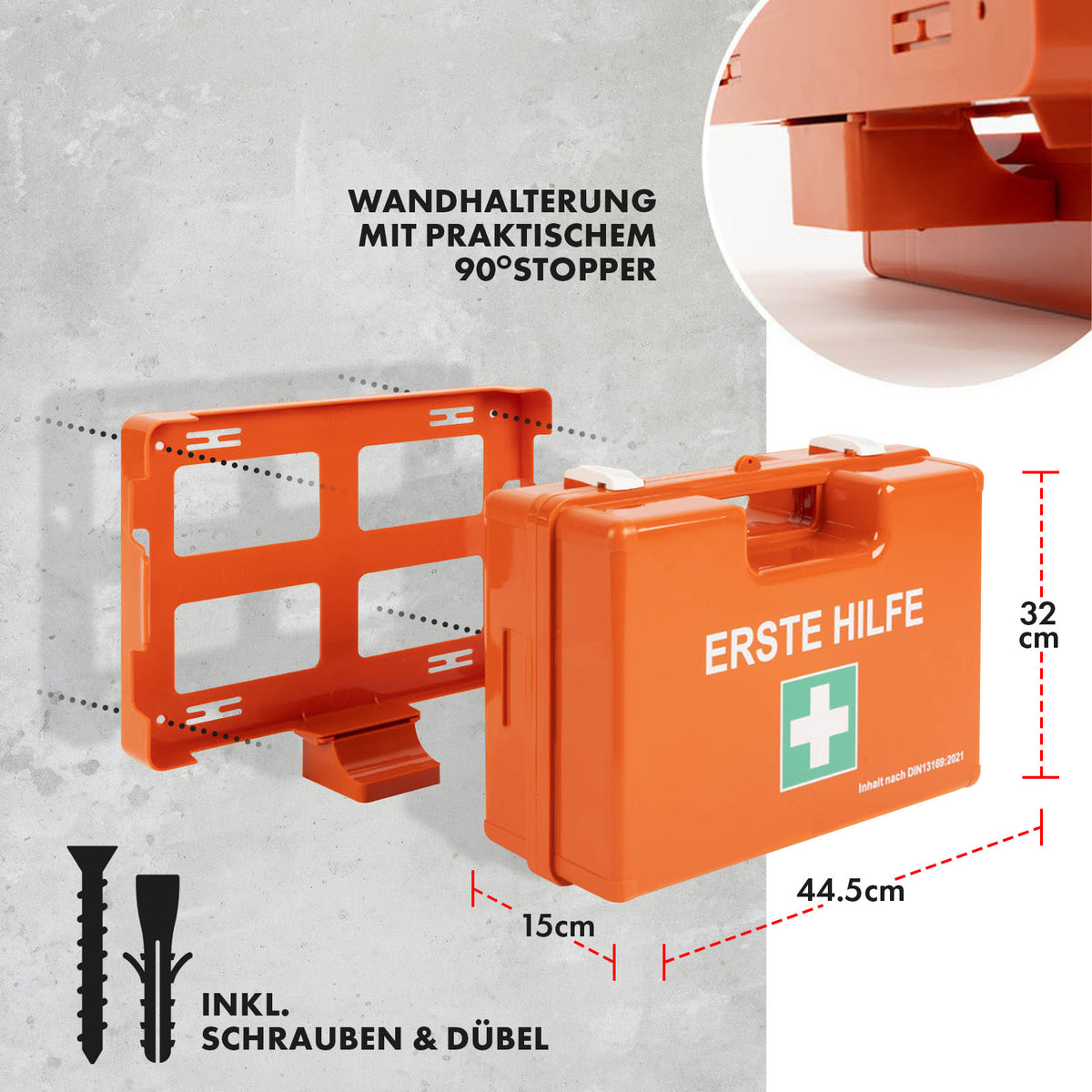 Førstehjælpskasse | Stor | DIN 13169 | Kommerciel, til store virksomheder