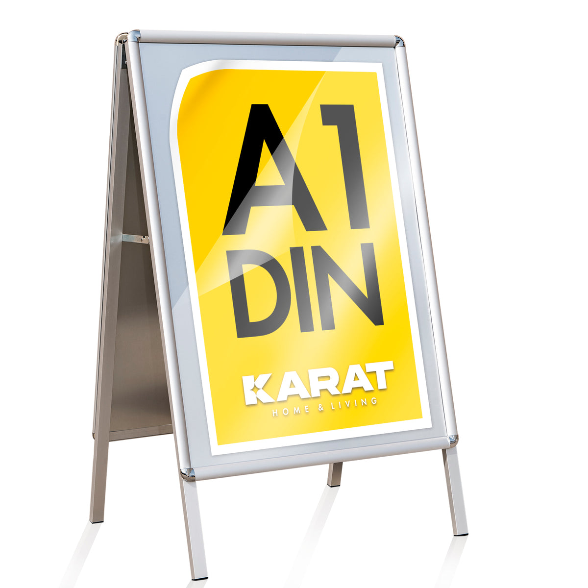 Kundestopper | Til 2 plakater på begge sider | Robust og vejrbestandig | Format: A1