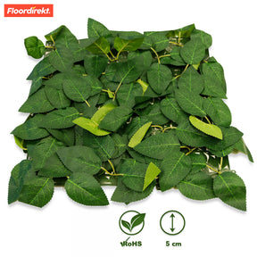 Plantevæg | Big Rose Leaf | Elegant vægdesign med store rosenblade til ethvert hjem | 33 x 33 cm