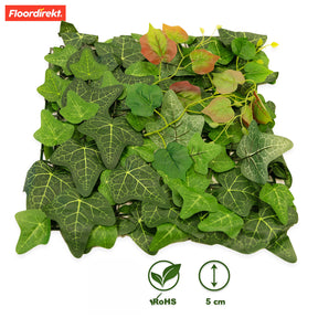 Plantevæg | Ivy | Langtidsholdbar kunstig plante med efeublade til moderne indretning | 33 x 33 cm