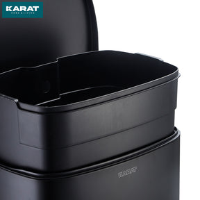Affaldsspand | Dustin | Rustfrit stål | Med automatisk lukning | 30 - 50 liter