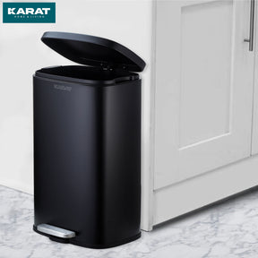 Affaldsspand | Dustin | Rustfrit stål | Med automatisk lukning | 30 - 50 liter